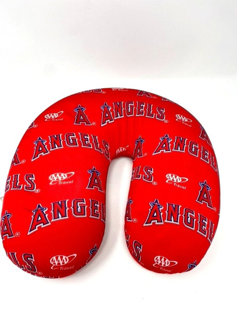Los Angeles Angels MLB x AAA Red Logo Foam Beads U Neck Pillow Baseball Preowned